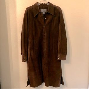 Suede Coat FREE COUNTRY Brown L